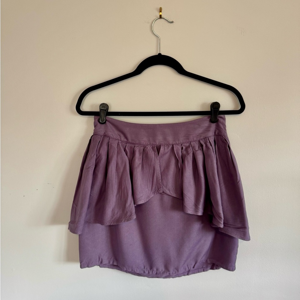 Silence + Noise Urban Outfitters Tiered Purple Ruffle Mini Skirt - 6